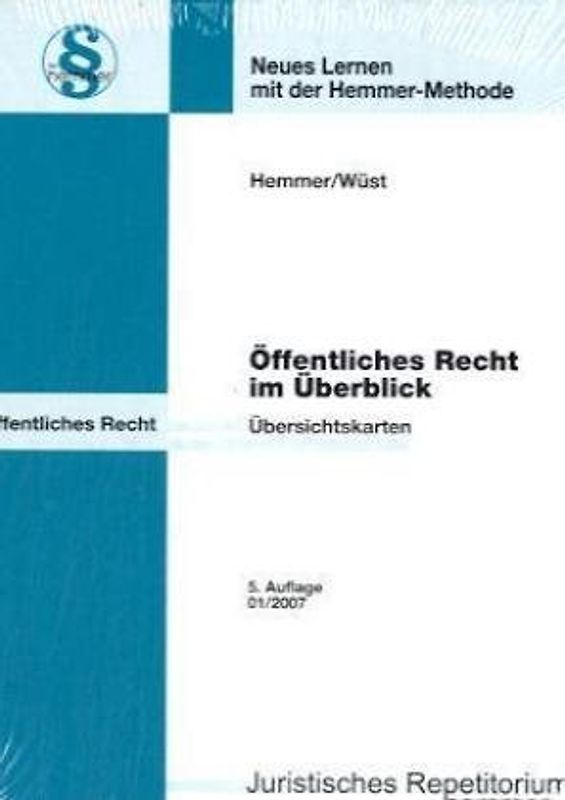 Ö-Recht im Überblick. Übersichtskarteikarten