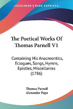 The Poetical Works Of Thomas Parnell V1