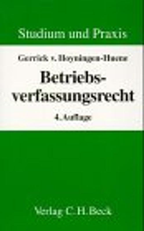 Betriebsverfassungsrecht