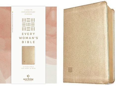 NLT Every Woman's Bible, Filament Enabled (Leatherlike, Soft Gold, Red Letter)