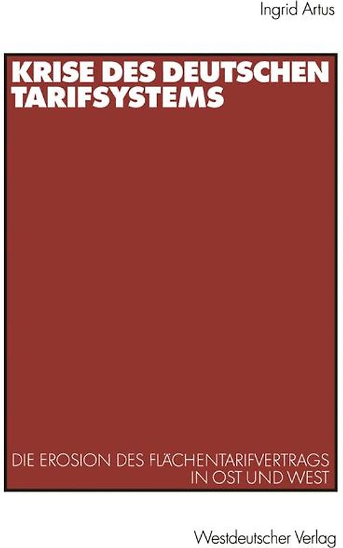 Krise des deutschen Tarifsystems