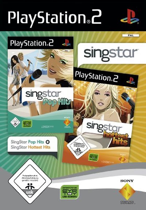 SingStar Doppelpack 2 Pop Hits / Hottest Hits PlayStation 2