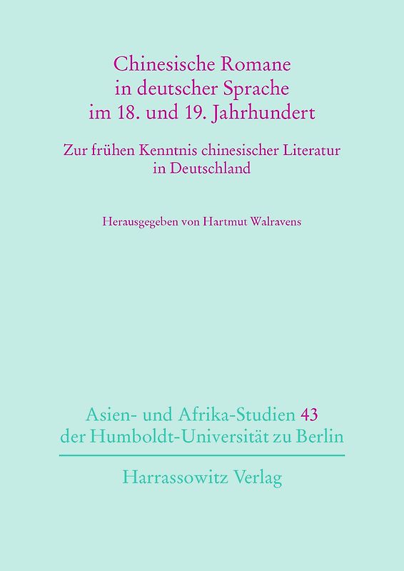 Chinesische Romane in deutscher Sprache im 18. und 19. Jahrhundert