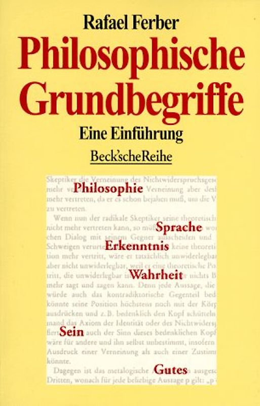 Philosophische Grundbegriffe. Eine Einführung