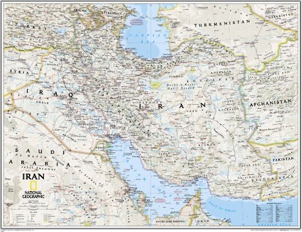 Iran Classic, laminiert. NATIONAL GEOGRAPHIC Länder & Regionen