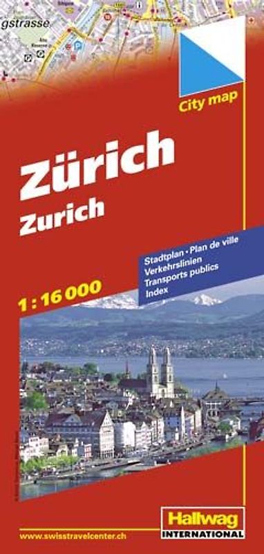 Zürich Stadtplan 1:16 000