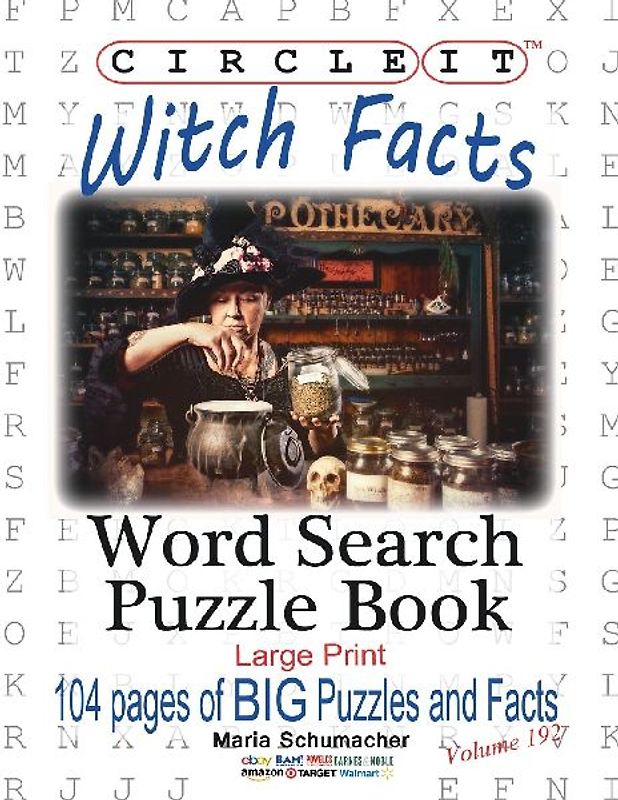 Circle It, Witch Facts, Word Search, Puzzle Book