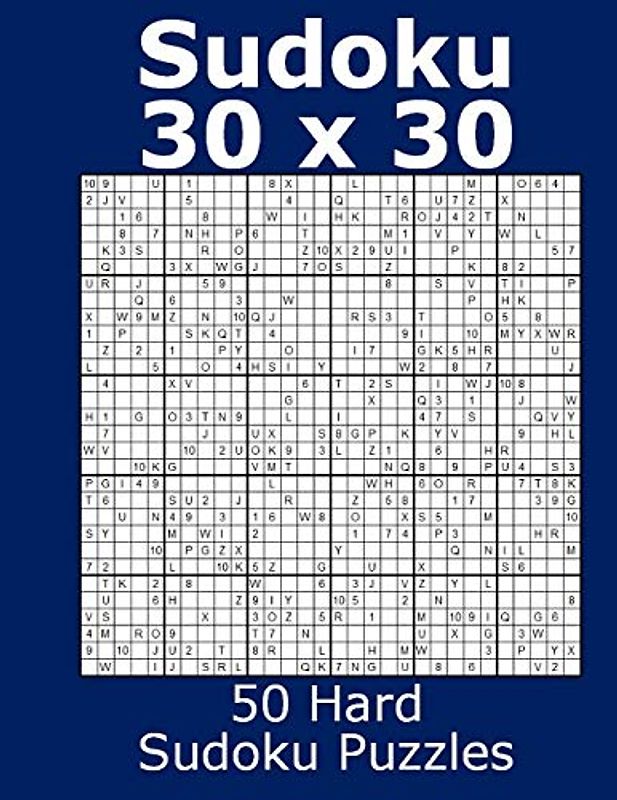 Sudoku 30 x 30 50 Hard Sudoku Puzzles