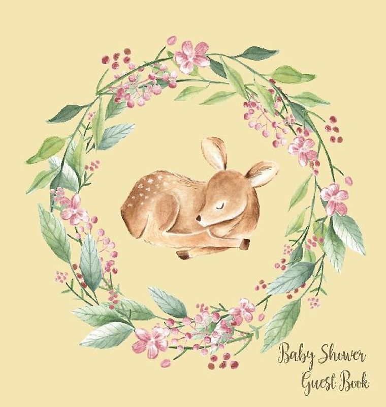 Woodland Baby Shower Guest Book (Hardcover)
