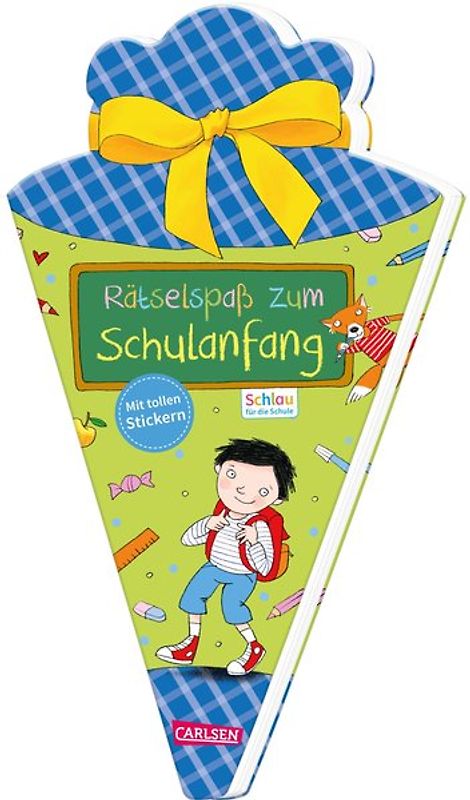 Schlau für die Schule: Rätselspaß zum Schulanfang mit Stickern (Schultüte für Jungen)