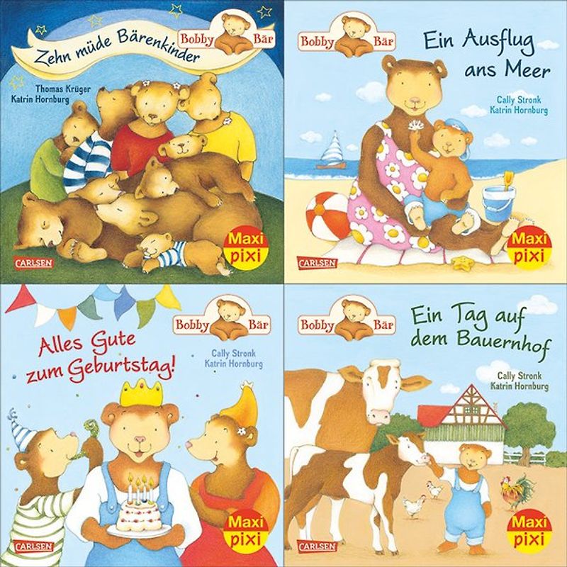 Maxi-Pixi-4er-Set 46: Bobby Bär (4x1 Exemplar)