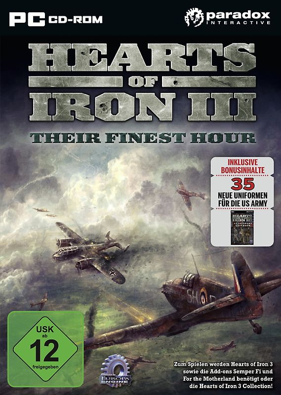 Hearts of Iron III: Their Finest Hour [AddOn] PC Spiele