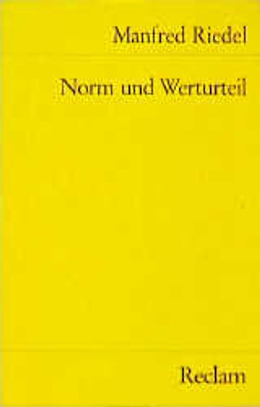 Norm und Werturteil