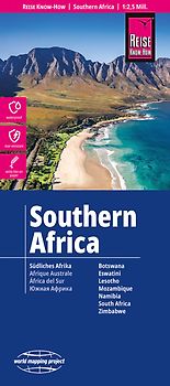Reise Know-How Landkarte Südliches Afrika (1:2.500.000)