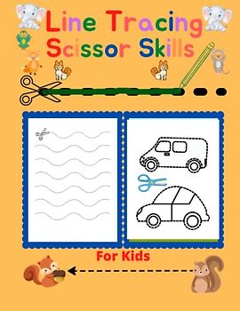 Line Tracing Scissor Skills for Kids: Preschool Tracing & Cutting Practice Workbook. Cute Animals Shapes and More for Toddlers Ages 3-5. Activities ... Hand-Eye Coordination and Fine Motor Skills