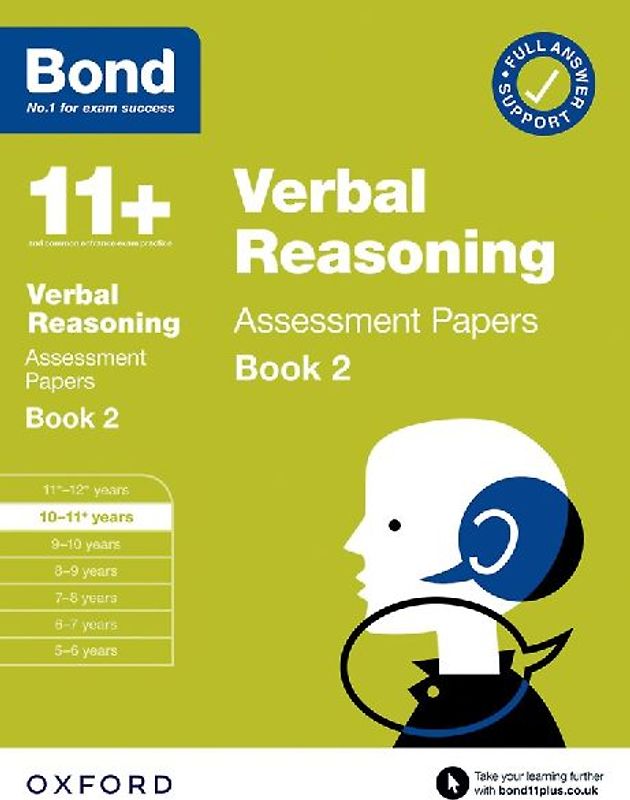 Bond 11+ Verbal Reasoning Assessment Papers 10-11 Years Book 2: For 11+ GL assessment and Entrance Exams