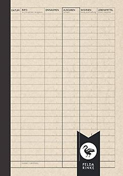 Haushaltsbuch A5: Einnahmen & Ausgaben in Doppelseitigem Tabellarischen Überblick | Finanzplaner | 110 Seiten - 55 Blatt beidseitig bedruckt