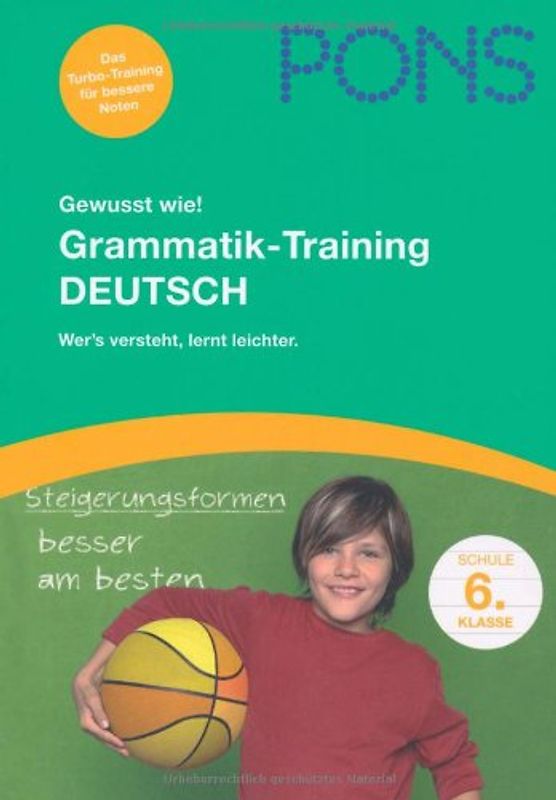 Grammatik-Training 6. Klasse Deutsch