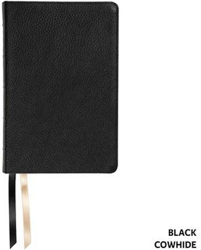 NASB Handy Size, Paste-Down Black Cowhide