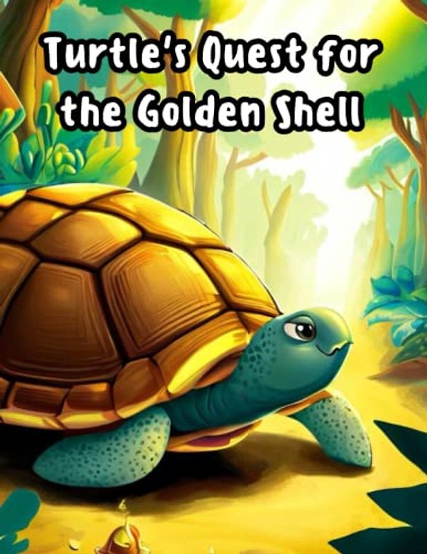 Turtle's Quest for the Golden Shell: short story for kids about turtle, adventure story for children, Gift for kids 4-10