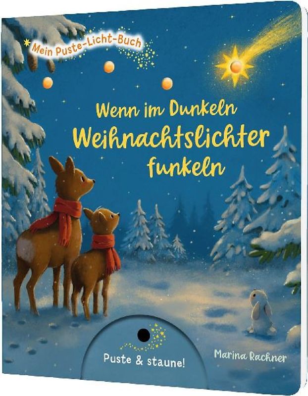 Mein Puste-Licht-Buch: Wenn im Dunkeln Weihnachtslichter funkeln