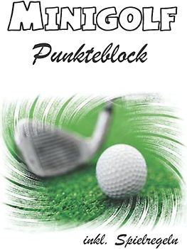 Minigolf Punkteblock: Scorecards für die Minigolfbahn mit Regeln. Notieren Sie die Punkte Ihres Spiels in einem Buch statt auf dem Block. So können ... vergleichen und Ihren Fortschritt sehen.