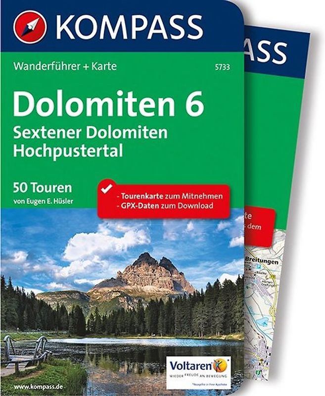 KOMPASS Wanderführer Dolomiten 6, Sextener Dolomiten, Hochpustertal