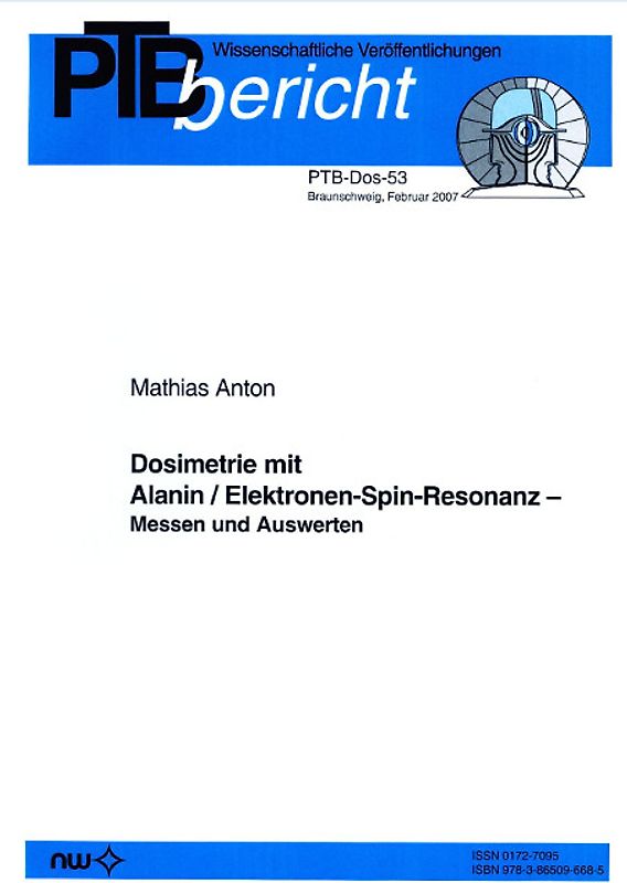 Dosimetrie mit Alanin/Elektronen-Spin-Resonanz
