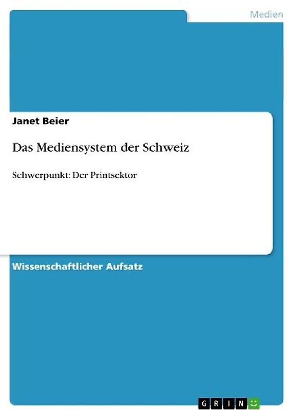 Das Mediensystem der Schweiz
