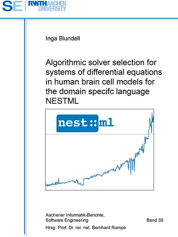 Algorithmic solver selection for systems of differential equations in human brain cell models for the domain specifc language NESTML