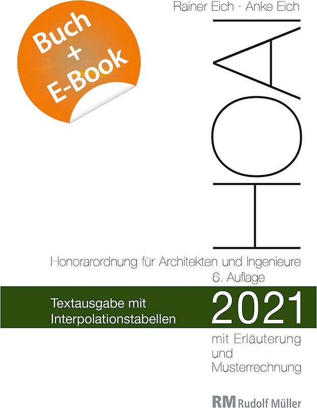 HOAI 2021 – Textausgabe mit Interpolationstabellen - mit E-Book (PDF)
