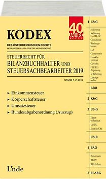 KODEX Steuerrecht für Bilanzbuchhalter und Steuersachbearbeiter 2019
