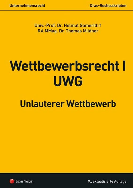 Wettbewerbsrecht I - UWG