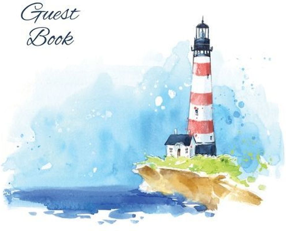 Guest Book, Visitors Book, Guests Comments, Vacation Home Guest Book, Beach House Guest Book, Comments Book, Visitor Book, Nautical Guest Book, Holiday Home, Bed & Breakfast, Retreat Centres, Family Holiday Guest Book (Landscape Hardback)