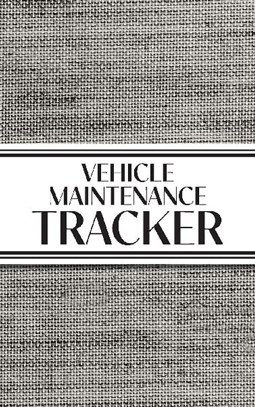 Vehicle Maintenance Tracker (Textured Paper Charcoal) Hardcover