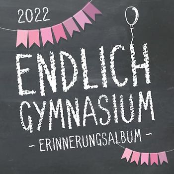 Endlich Gymnasium, Erinnerungsalbum zur Einschulung in's Gymi 2022 für Mädchen: Gästebuch & Fotoalbum als Geschenk zum Schulstart am Gymnasium für angehende Schülerinnen der 5. Klasse