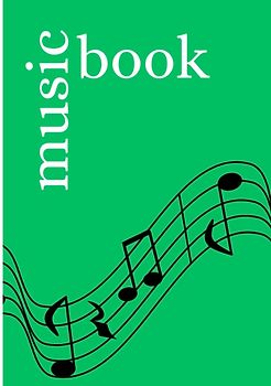 Music Book: DIN A5 Staff Book | 300 Pages with 12 Staves / Systems per Sheet | Paper 90g/m²