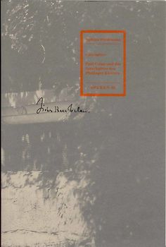 Paul Celan und das Sprechgitter im Pfullinger Kloster