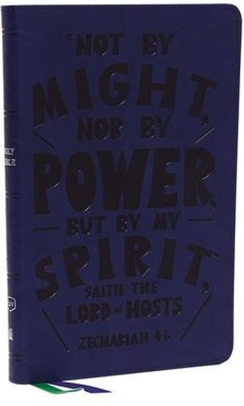 KJV Holy Bible: Thinline Youth Edition, Blue Leathersoft, Red Letter, Comfort Print: King James Version (Verse Art Cover Collection)