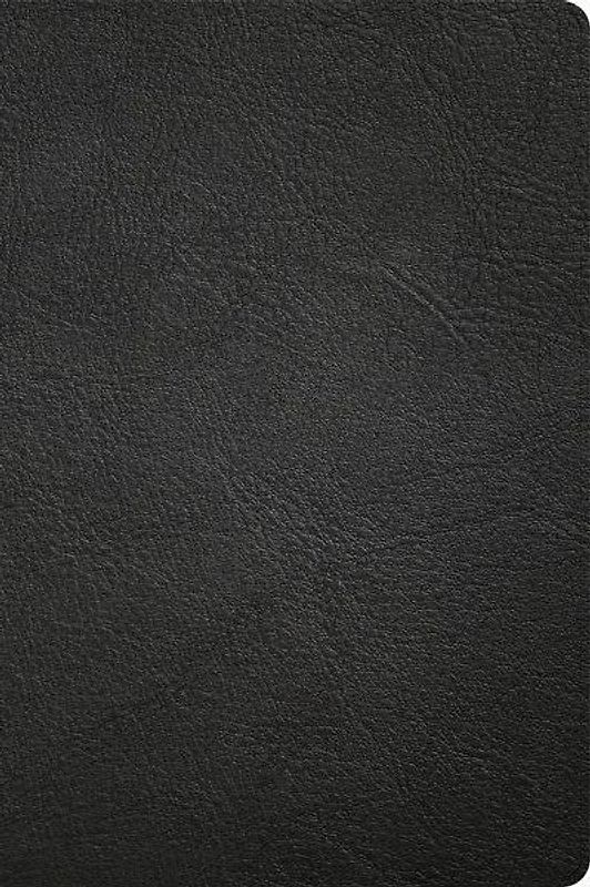 CSB Large Print Thinline Bible, Holman Handcrafted Collection, Black Premium Goatskin