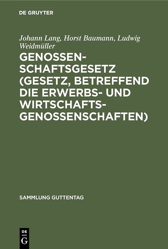 Genossenschaftsgesetz