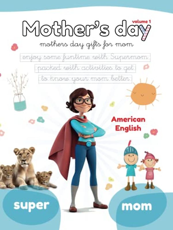 MOTHER'S DAY: Mothers day gifts for mom. Enjoy some funtime with Supermom, packed with activities to get to know your mom better. Hand writting ... presents. Grandmom present. (Lola Pirindola)
