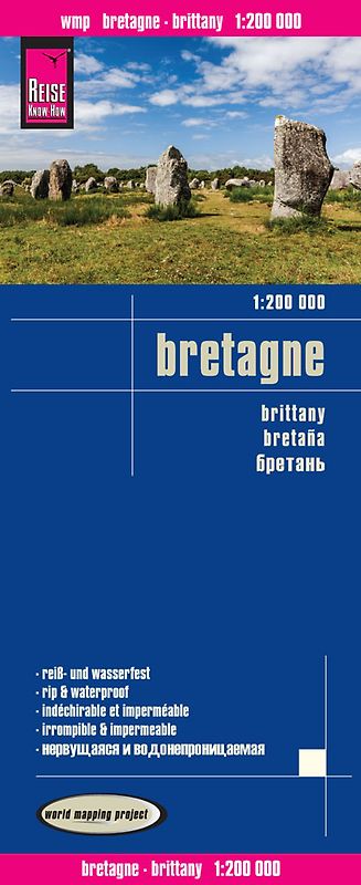 Reise Know-How Landkarte Bretagne / Brittany (1:200.000)