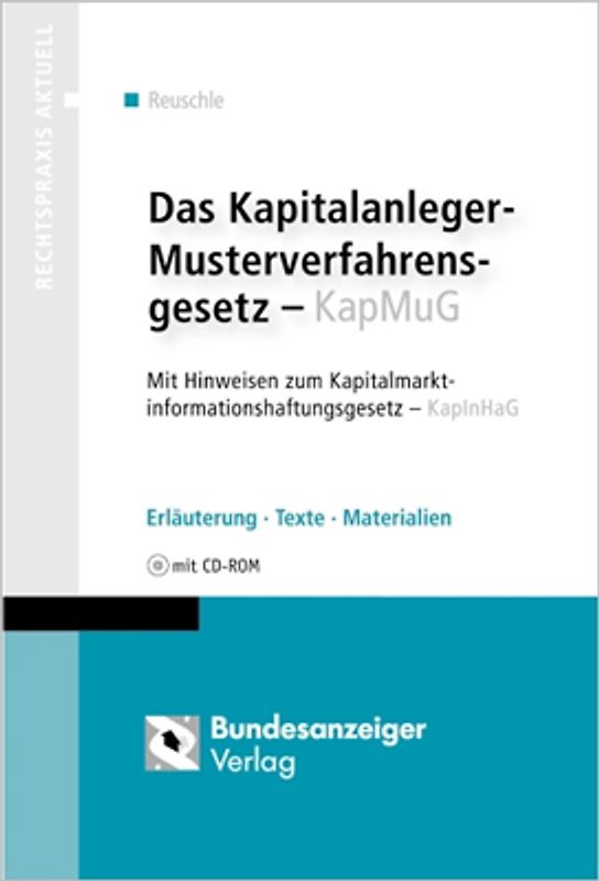 Das Kapitalanleger-Musterverfahrensgesetz - KapMuG