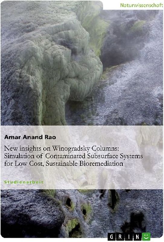 New insights on Winogradsky Columns: Simulation of Contaminated Subsurface Systems for Low Cost, Sustainable Bioremediation