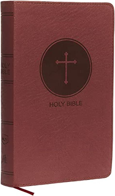 NKJV, Deluxe Gift Bible, Imitation Leather, Burgundy, Red Letter Edition
