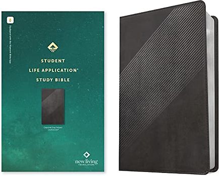 Student Life Application Study Bible: New Living Translation, Charcoal Gray Striped, Leatherlike, Filament Enabled Edition, Red Letter