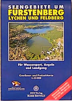 Seengebiet um Rheinsberg. Gewässerkarte 1:25000