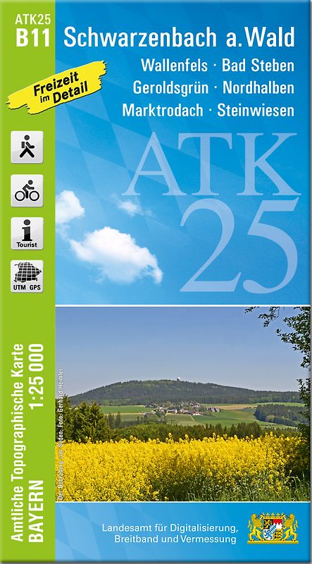 ATK25-B11 Schwarzenbach a.Wald (Amtliche Topographische Karte 1:25000)