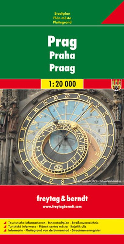 Prag, Stadtplan 1:20.000